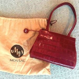 Monsac Croc Handbag